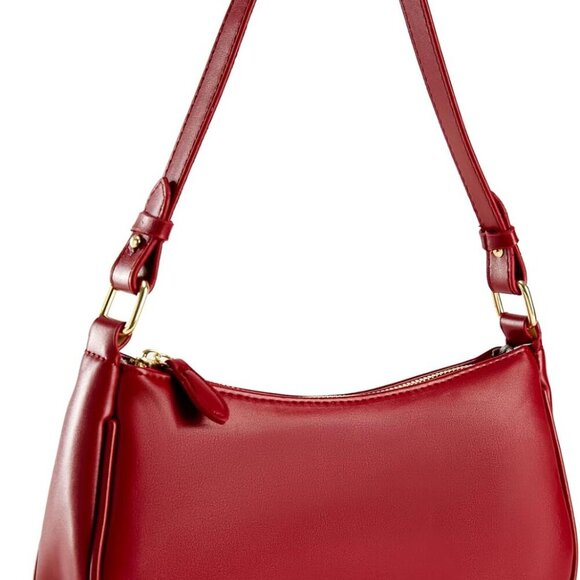 Crescent Shoulder Bag for Women Trendy Tote Handbag Purse Vegan Leather Clutch H - Picture 2 of 5